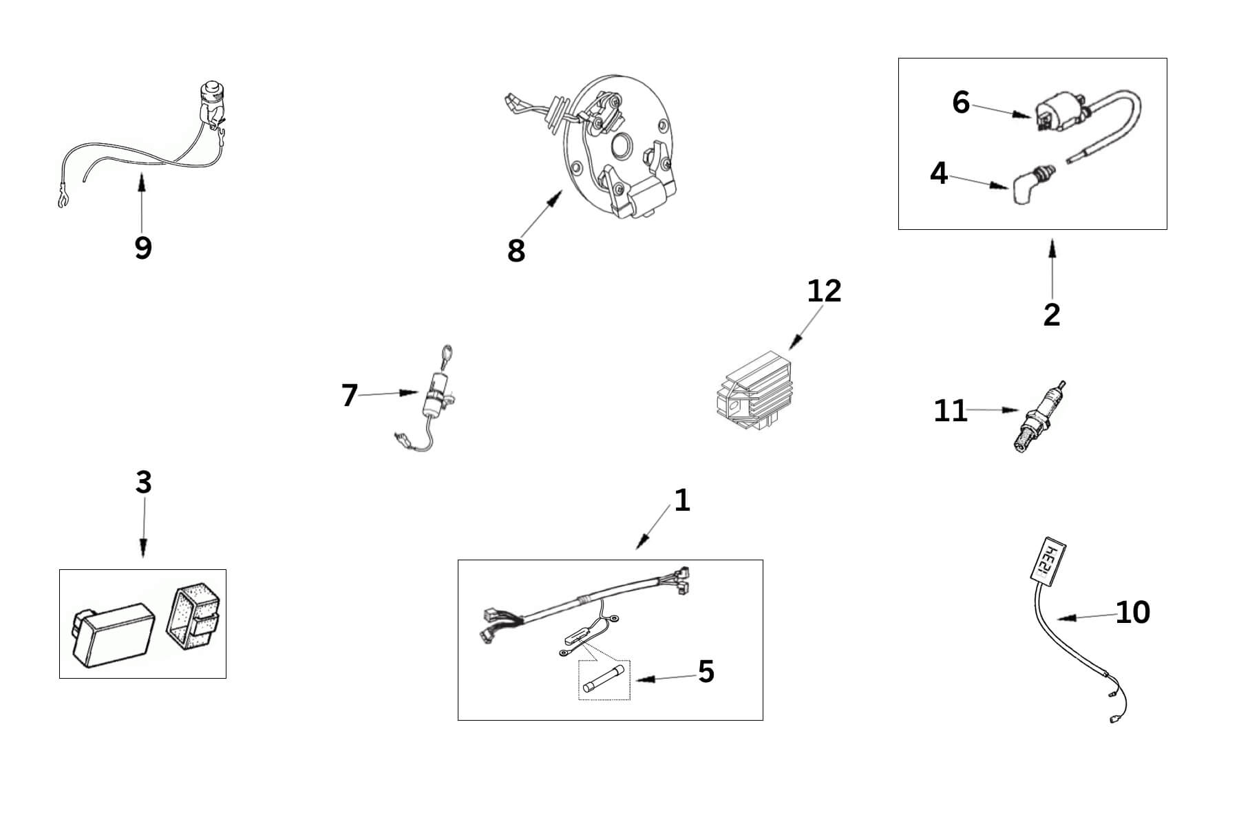 PIÈCES ÉLECTRIQUES 