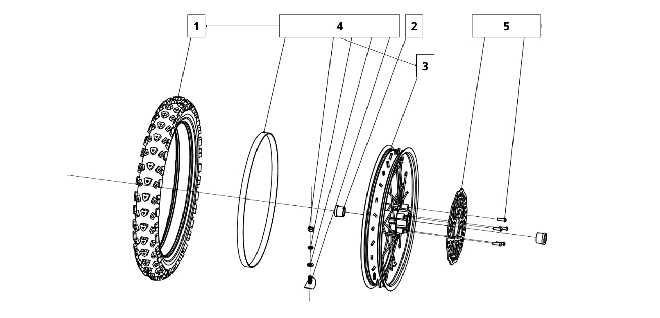Front wheel assembly