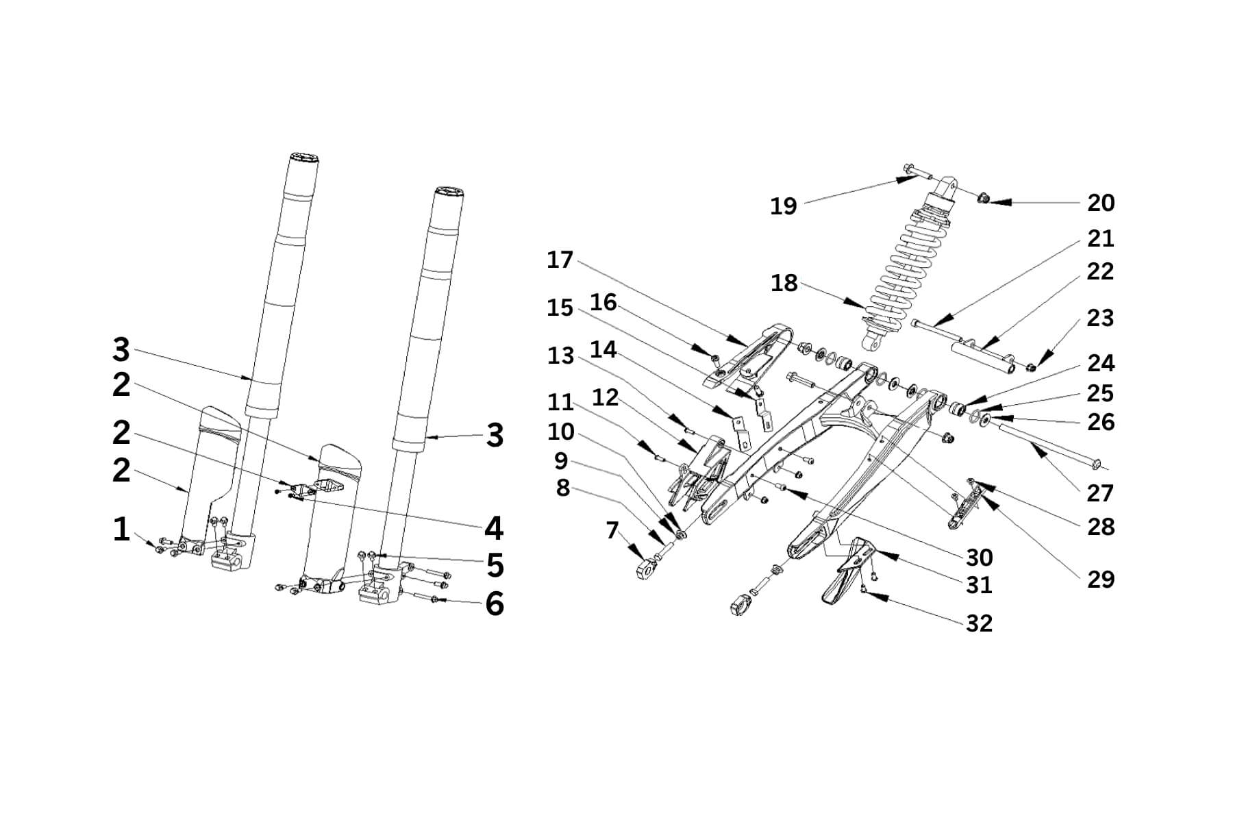 SUSPENSIONS & BRAS OSCILLANT