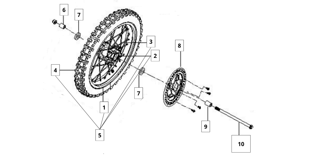 FRONT WHEEL/FRONT BRAKE ASSY