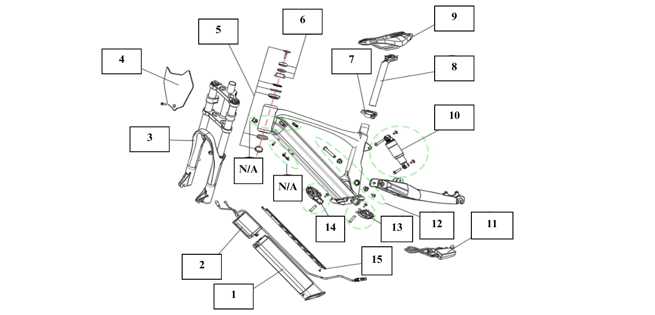 Frame and electric components