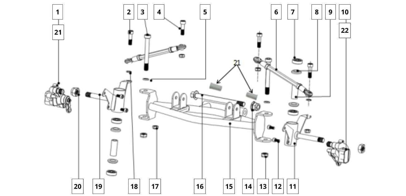 FRONT SWING ARM ASSY