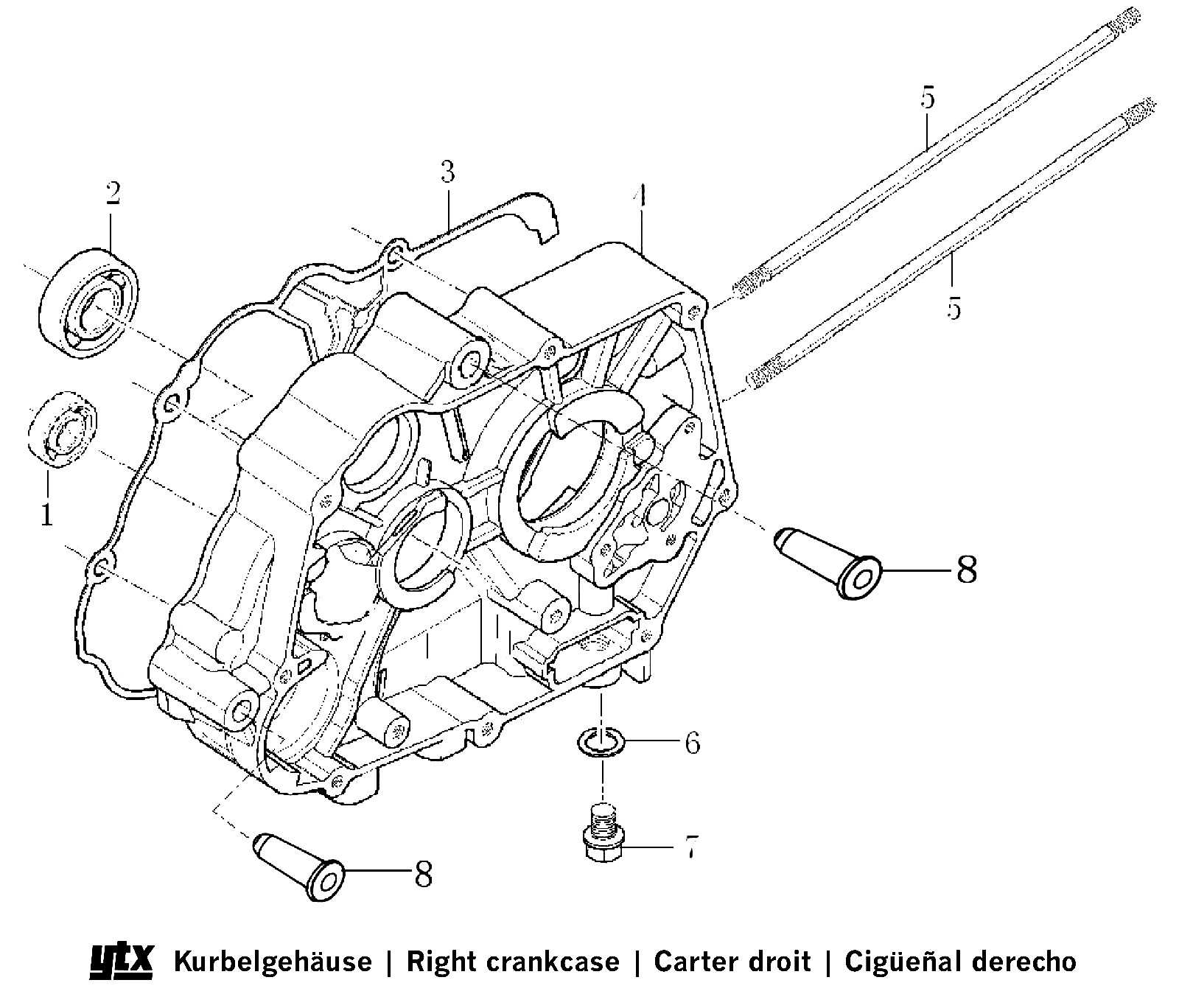 Intern motor Right cover