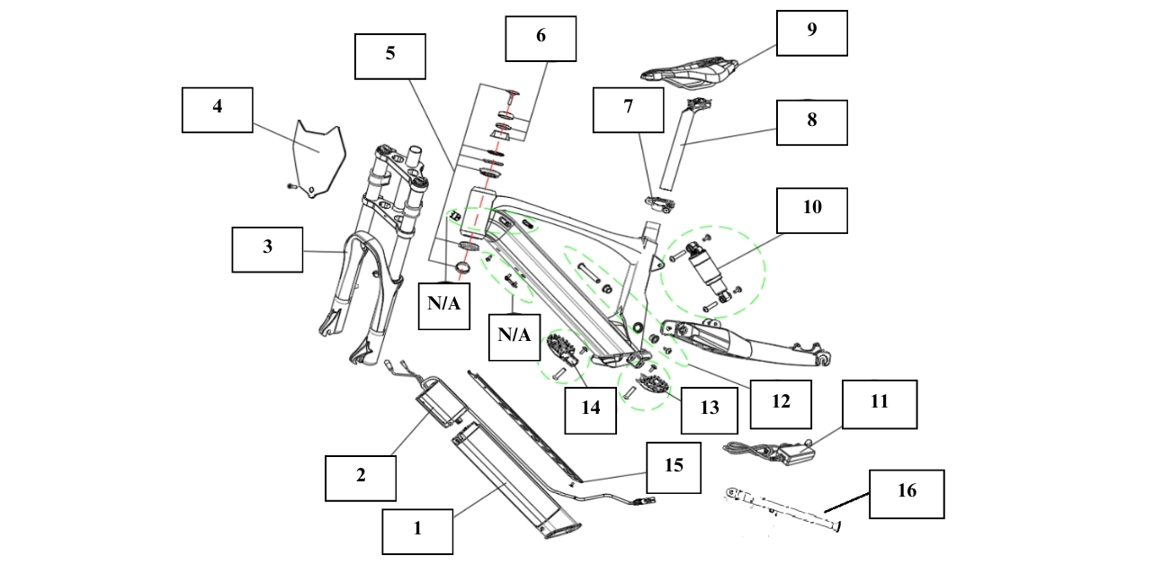 Frame and electric components