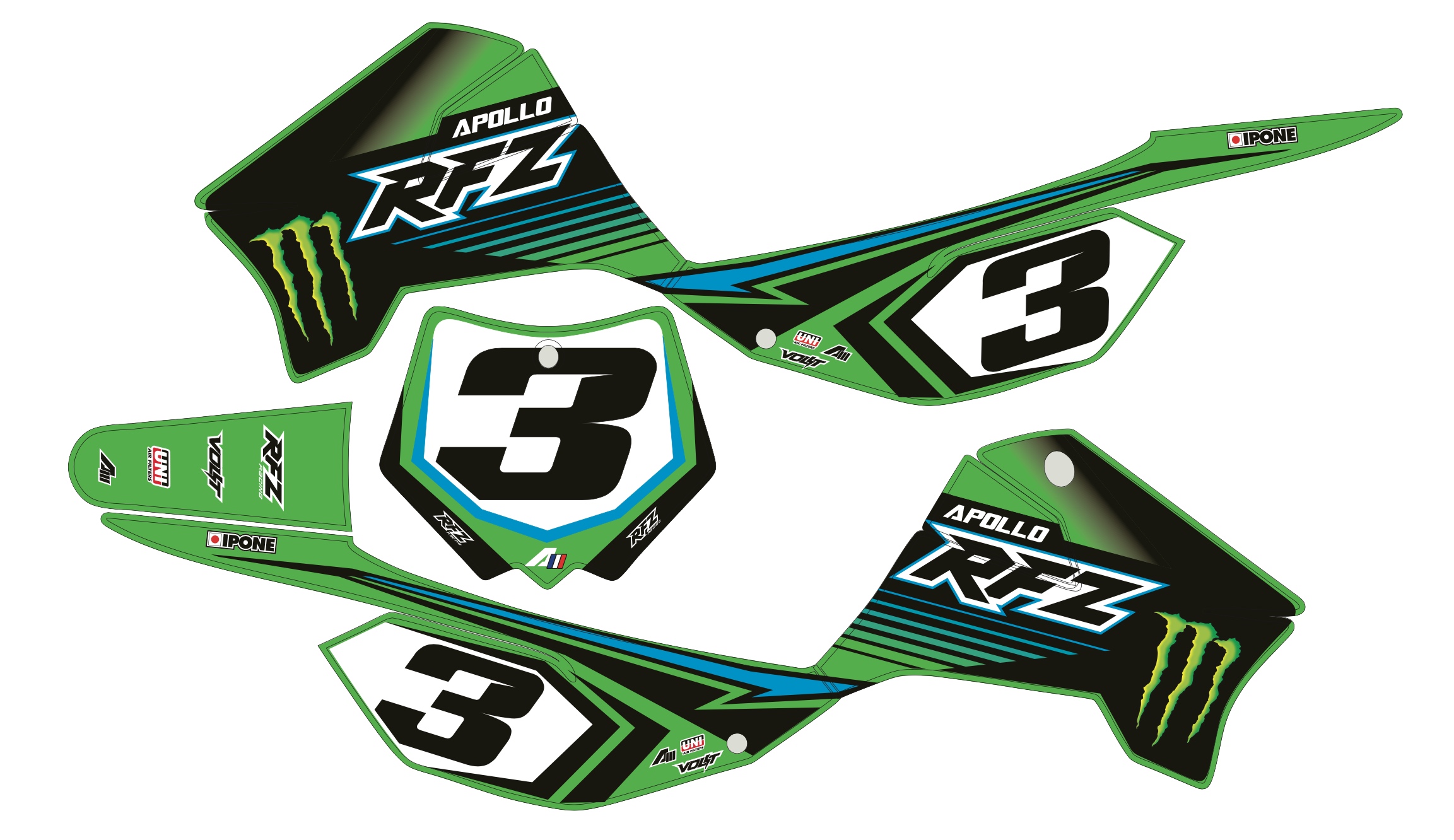 RFZ STICKER GREEN