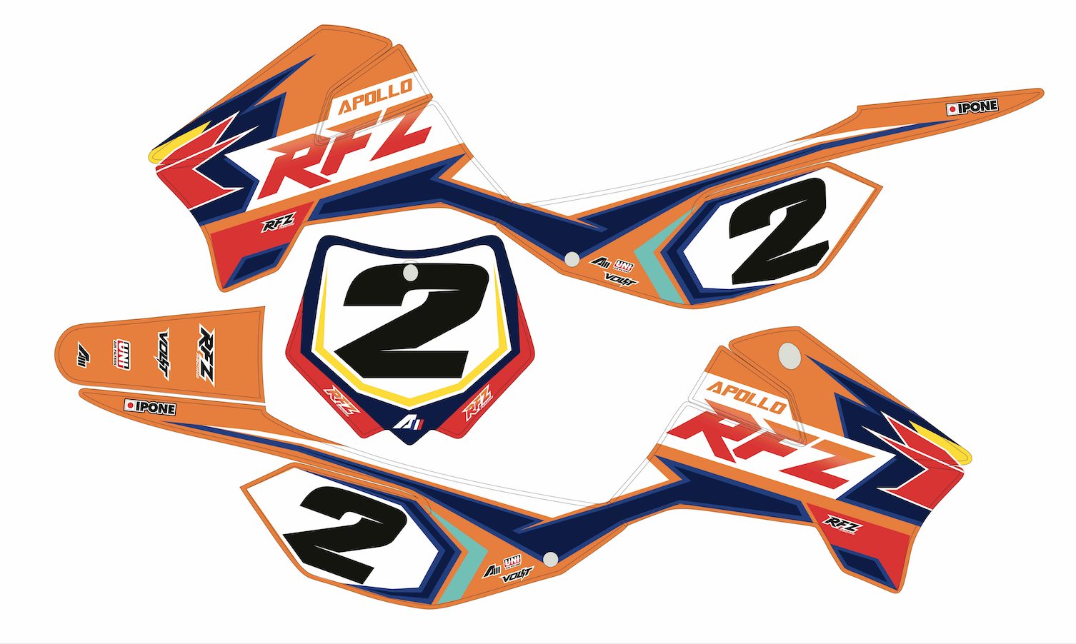 RFZ STICKER ORANGE