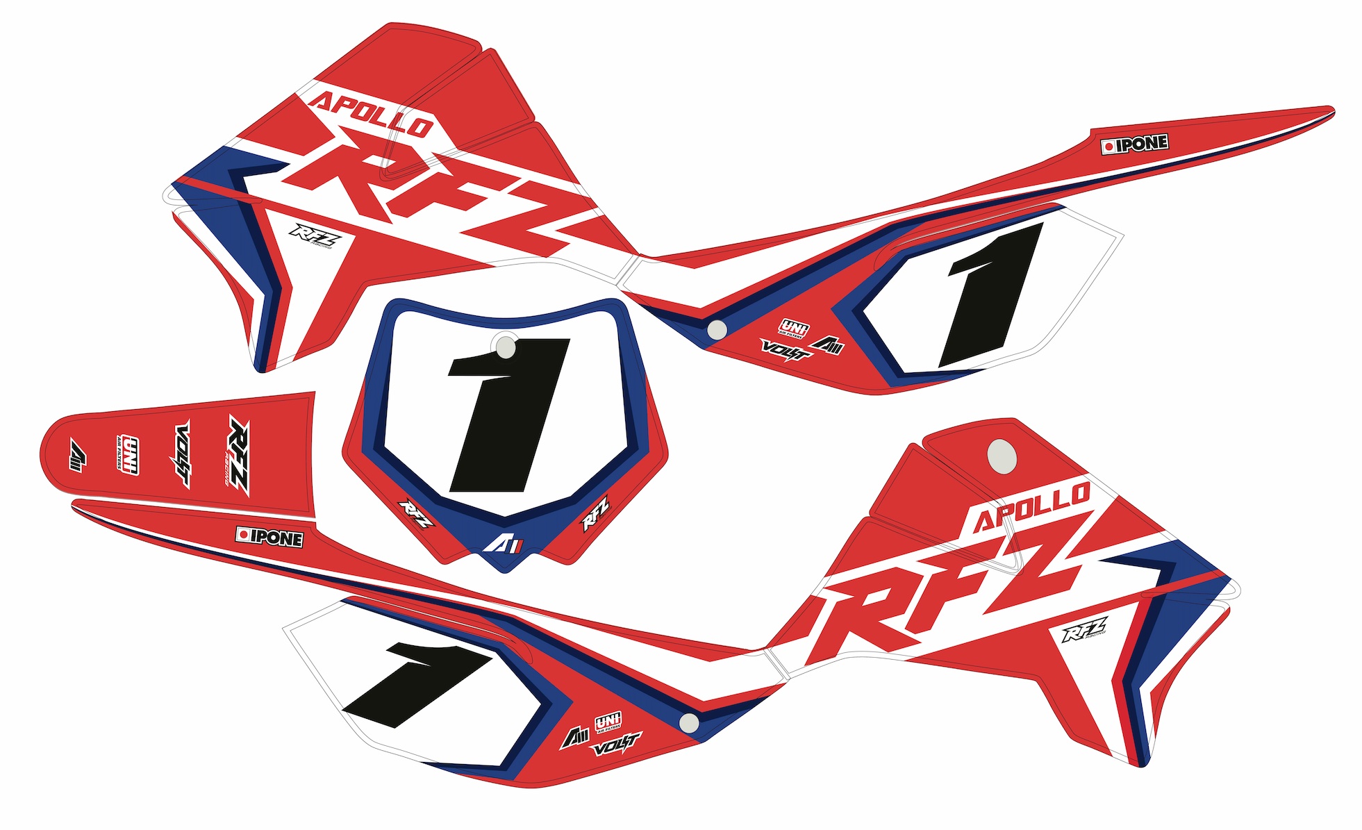 RFZ STICKER RED